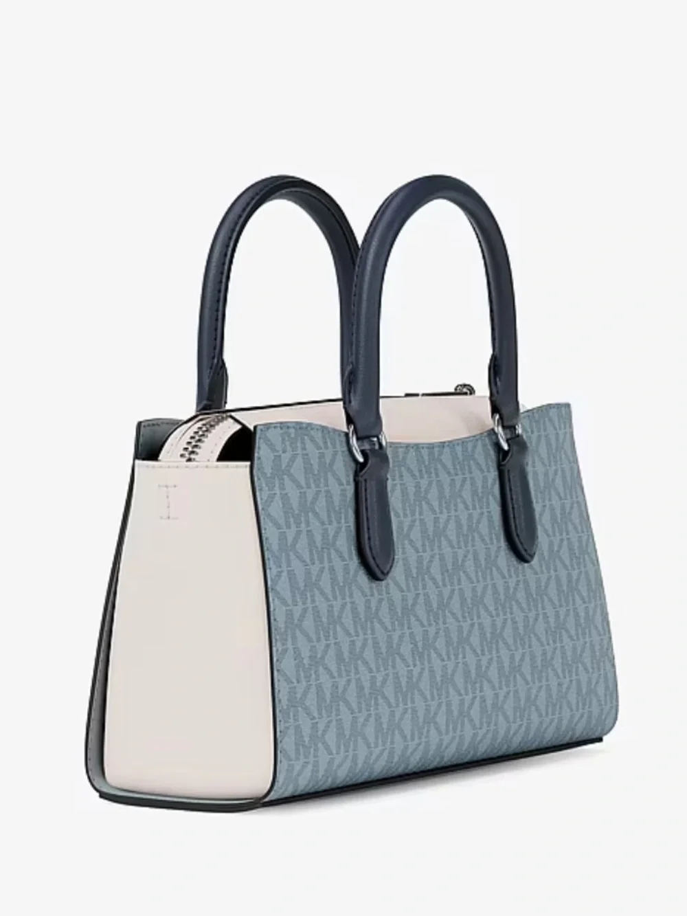 Michael Kors Arden Small Color-Block Signature Logo Messenger Crossbody Bag